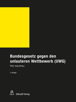 cover image of Bundesgesetz gegen den unlauteren Wettbewerb (UWG)